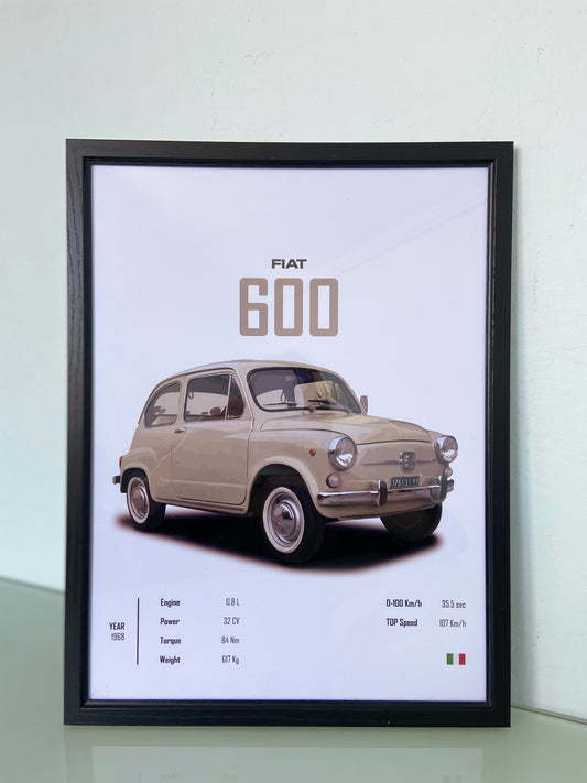 Fiat 600 Cuadro Specs