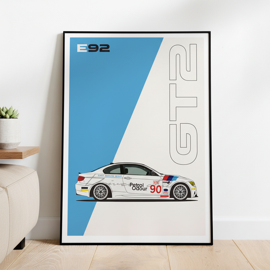 Cuadro BMW E92 GT2 decoración automotriz - Habitación