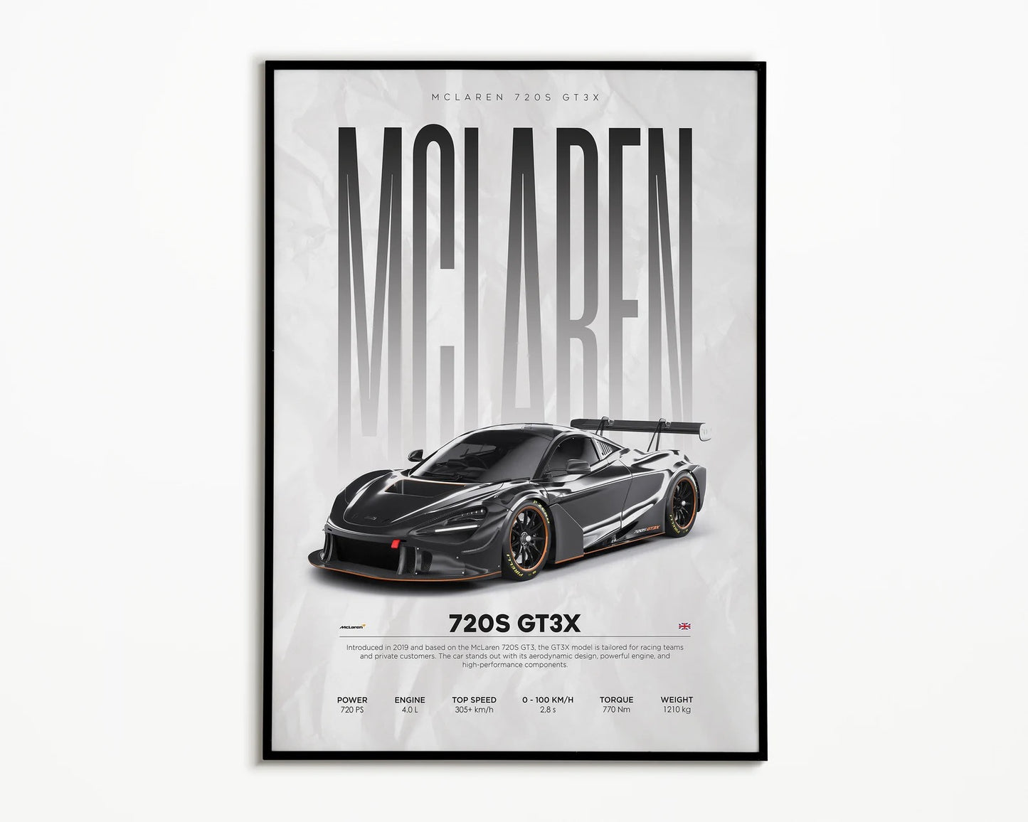 McLaren 720S GT3X Cuadro