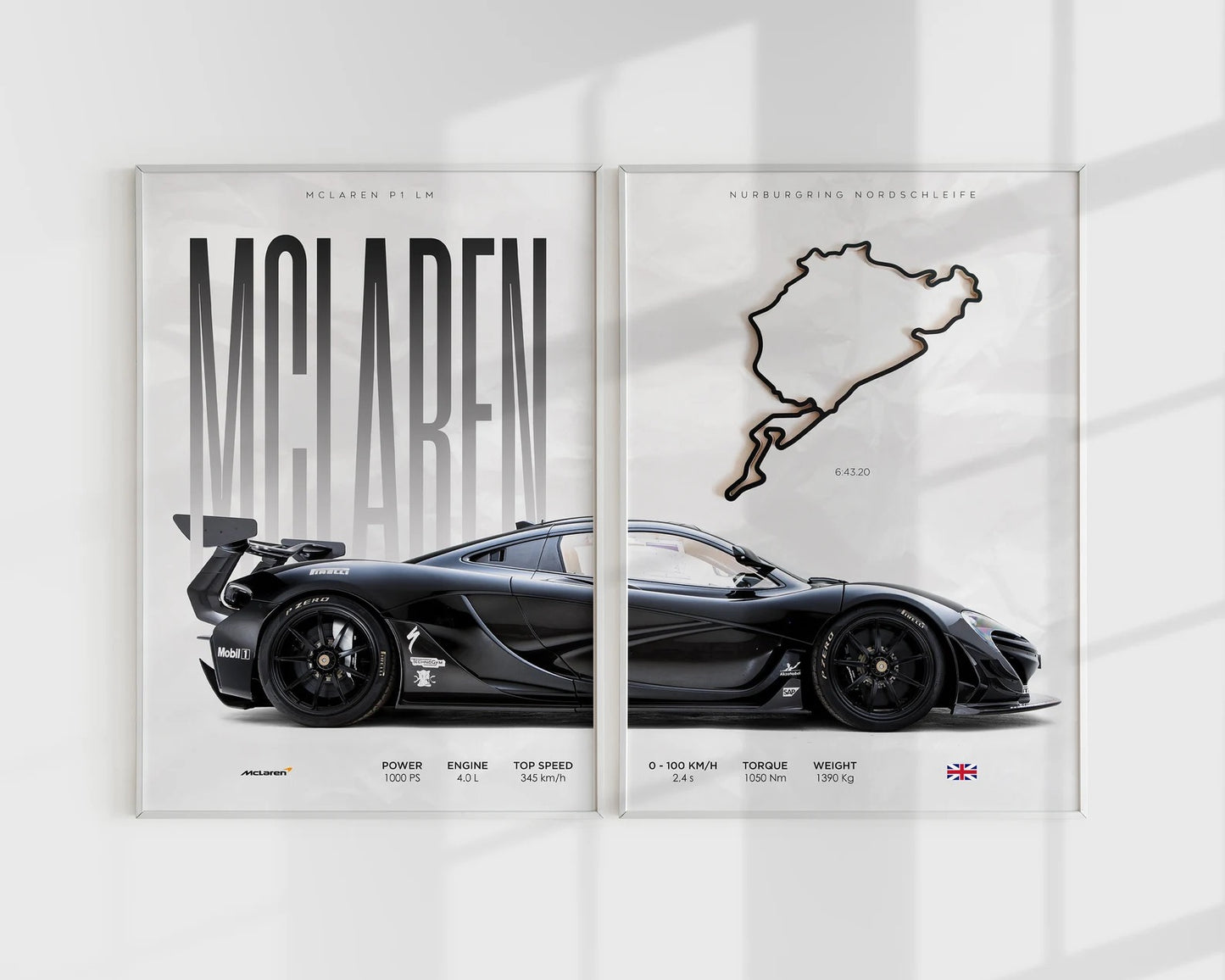 McLaren P1 LM Nürburgring Cuadro