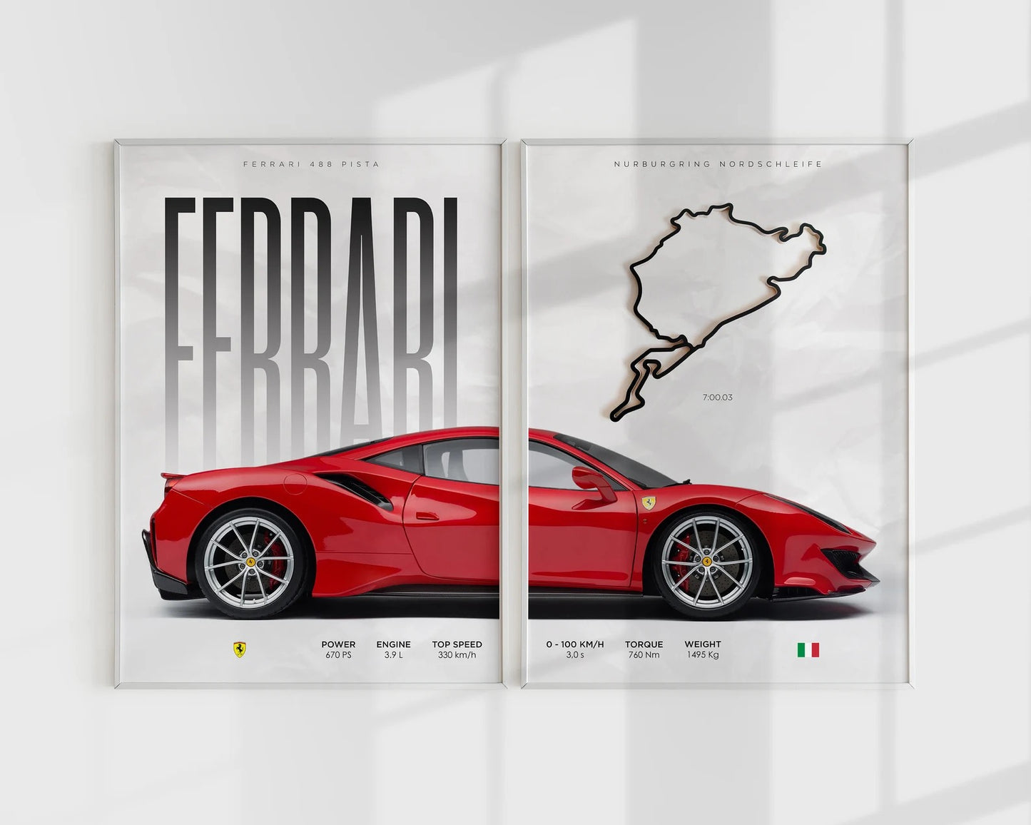 Ferrari 488 Pista Nürburgring Cuadro