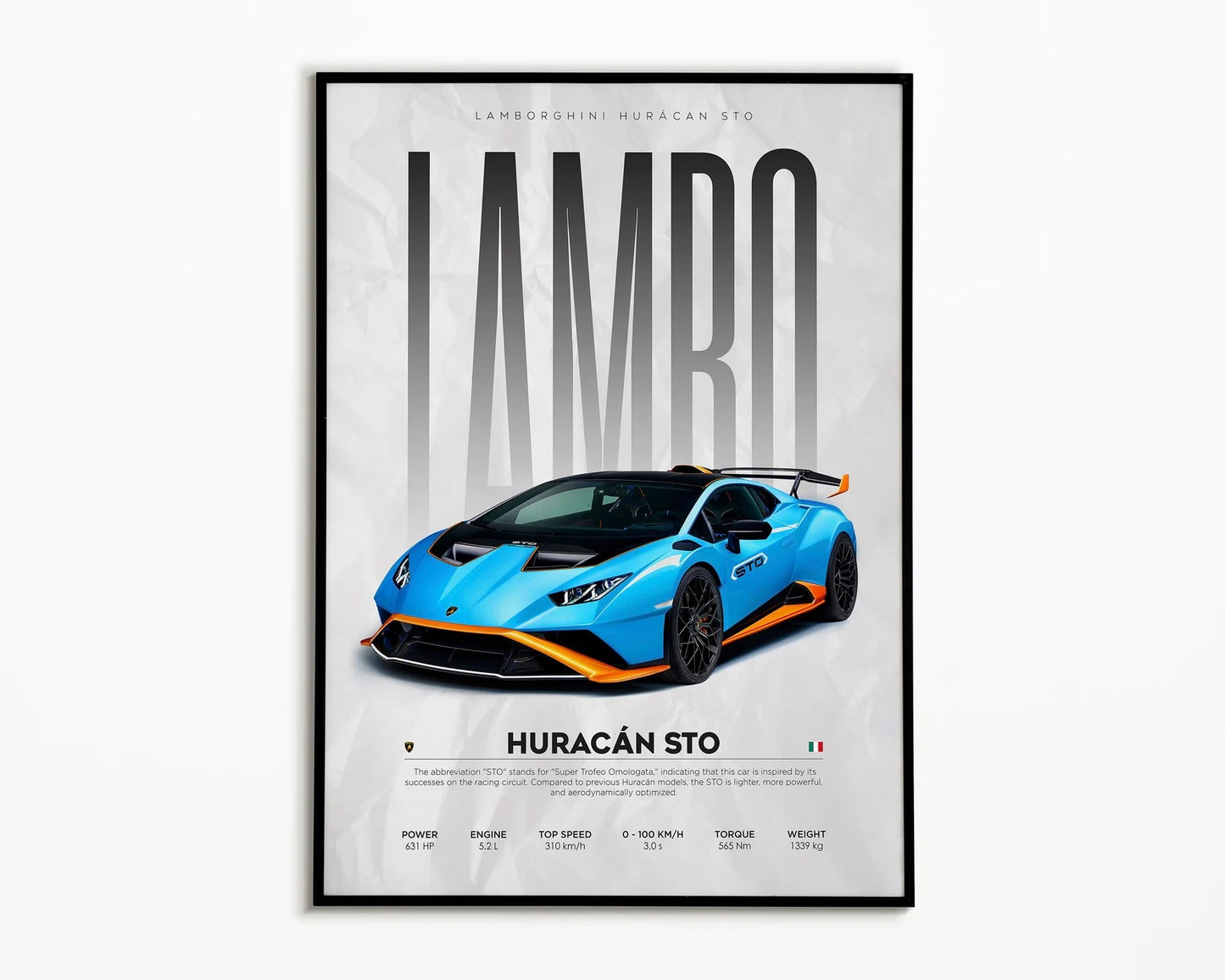 Lamborghini Huracán STO Cuadro