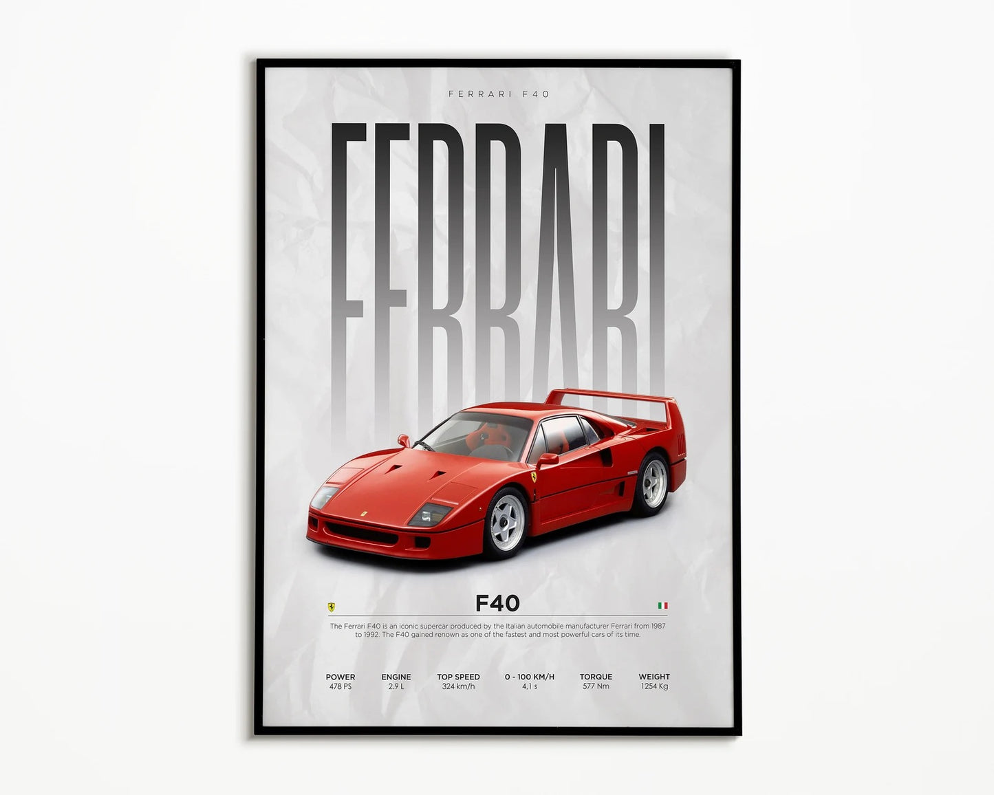 Ferrari F40 Cuadro