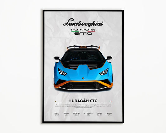 Lamborghini Huracán STO Cuadro