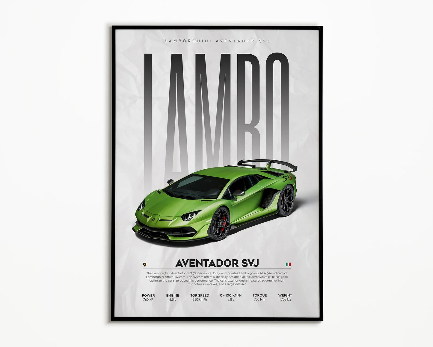 Lamborghini Aventador SVJ Cuadro