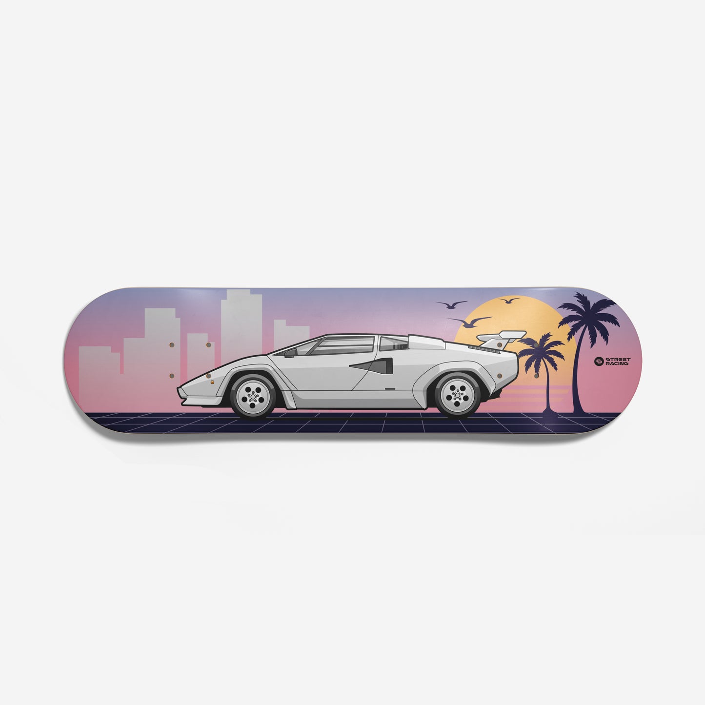 Tabla Decorativa Lamborghini Countach Miami Vice