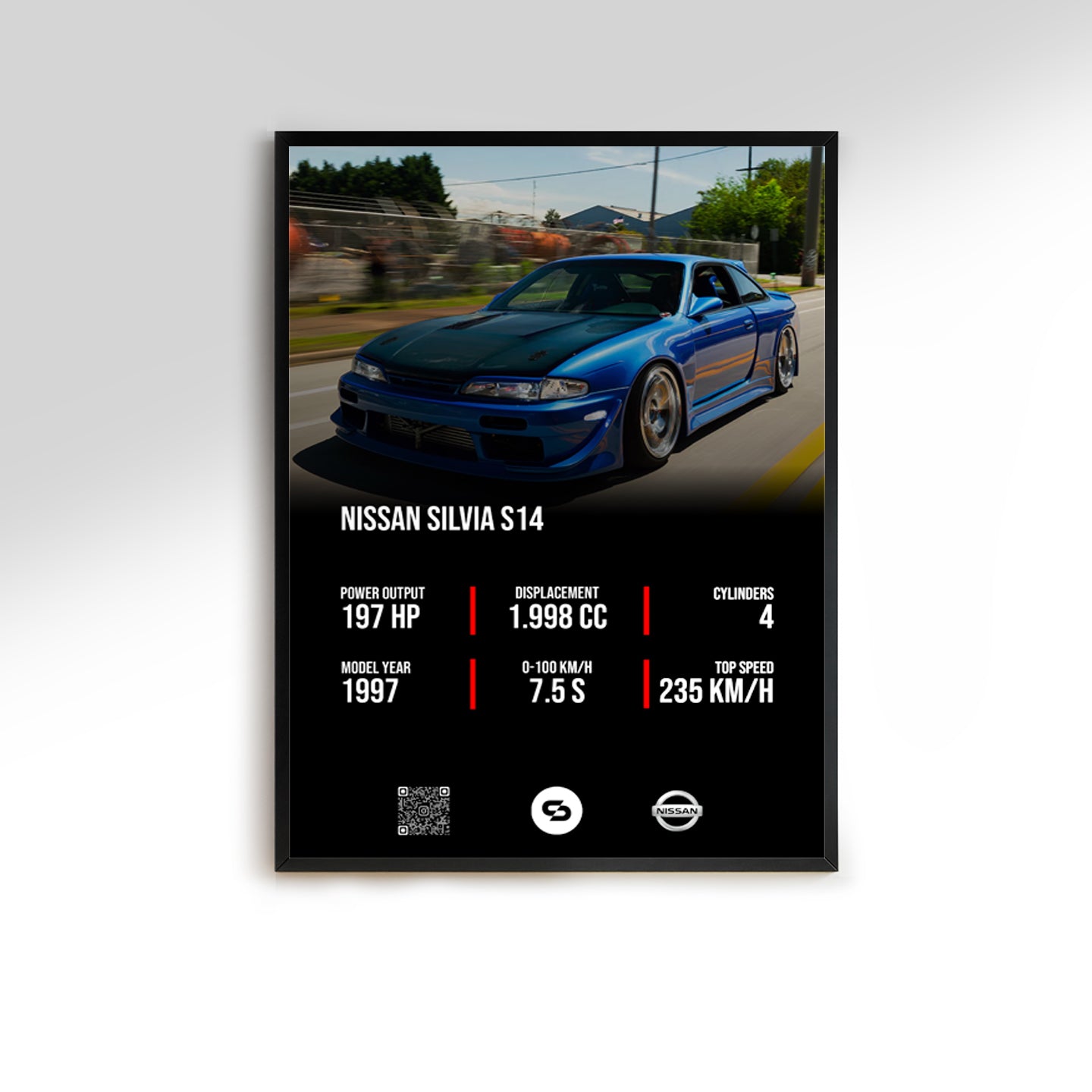 Nissan Silvia S14 Cuadro