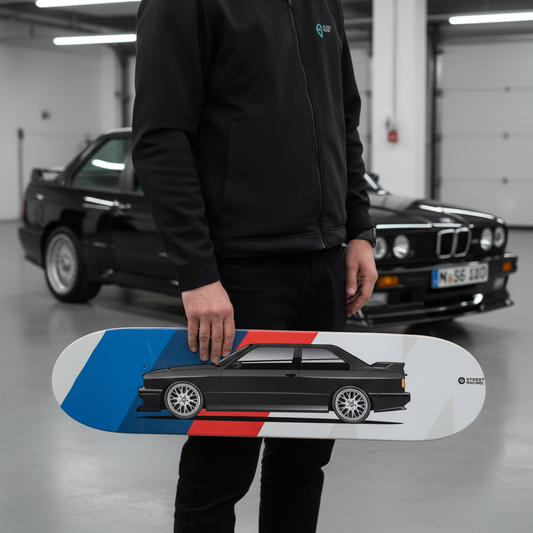 Tabla decorativa skateboard BMW E30 M3 - Persona