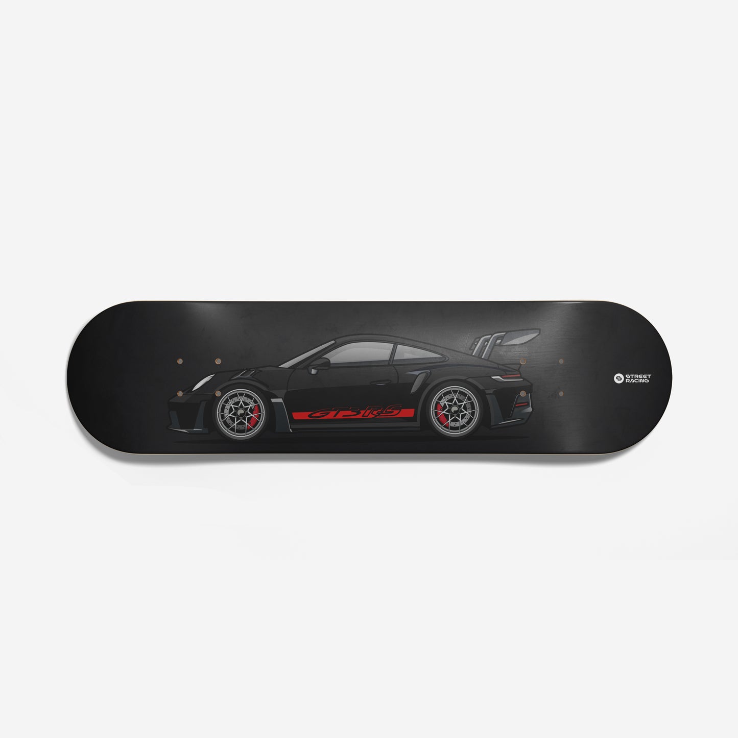 Tabla decorativa skateboard Porsche 911 GT3 RS 992 - Negro