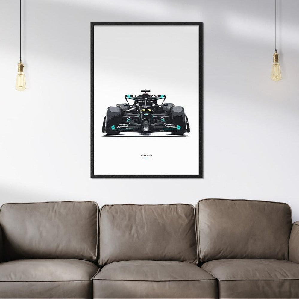 Set de Cuadros Lewis Hamilton y Mercedes
