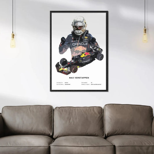 Set de Cuadros Max Verstappen y Red Bull