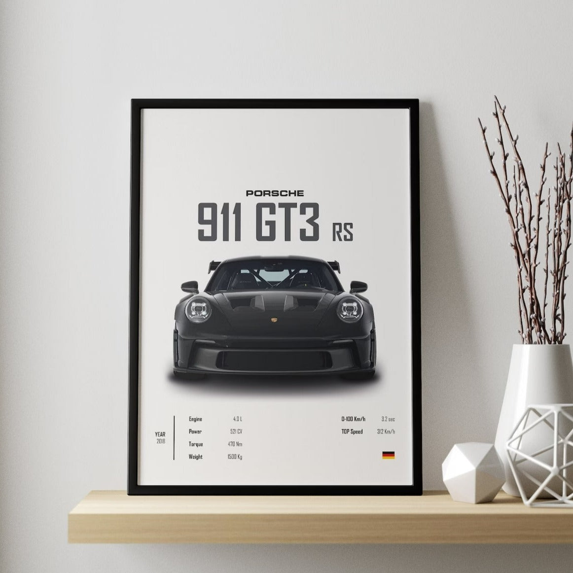 Porsche 911 GT3 RS 2018 Cuadro Specs