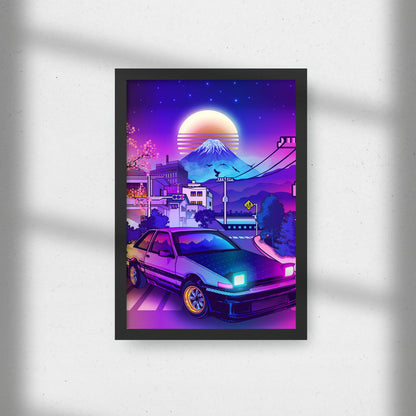 Corolla AE86 Neón Cuadro