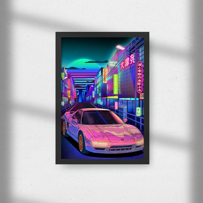 Honda NSX Neón Cuadro