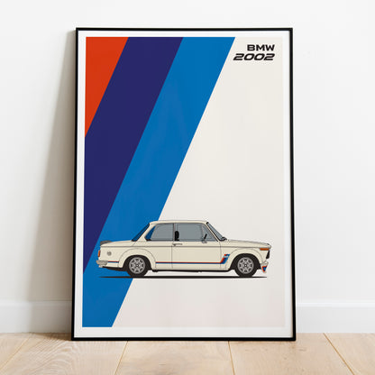 Cuadro BMW 2002 decoración automotriz pared