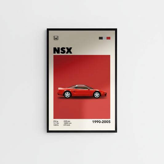 Cuadro Honda/Acura NSX decoración automotriz pared