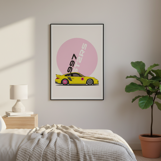 Cuadro Porsche 997 GT2 RS decoración automotriz - Habitación