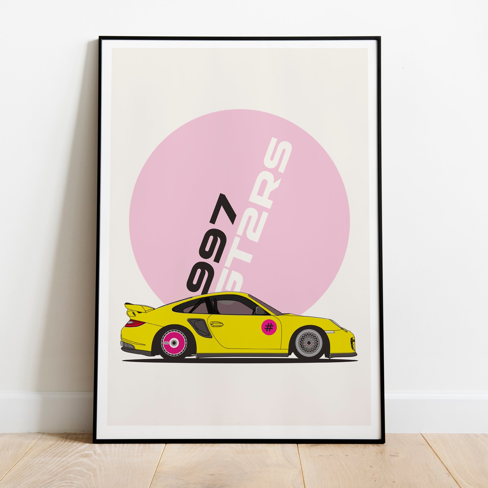 Cuadro Porsche 997 GT2 RS decoración automotriz pared