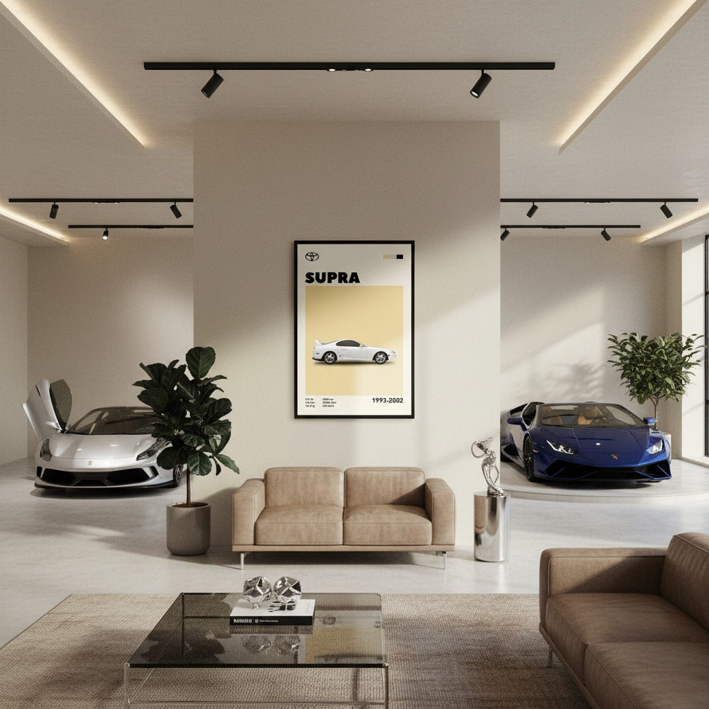 Cuadro Toyota Supra MK4 decoración automotriz - Showroom