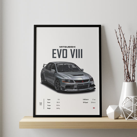 Mitsubishi Evo VIII Cuadro Specs