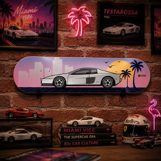 Tabla Decorativa Ferrari Testarossa Miami Vice