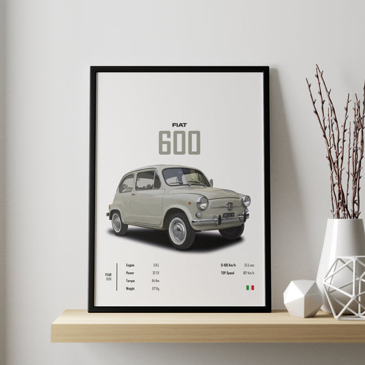 Fiat 600 Cuadro Specs