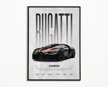Bugatti Chiron Cuadro