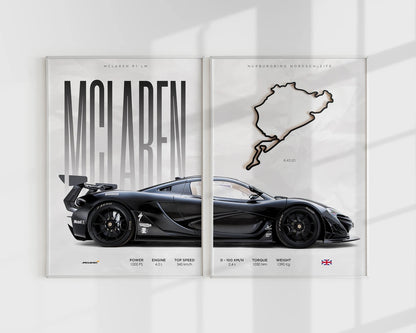 McLaren P1 LM Nürburgring Cuadro