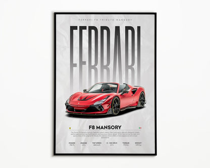 Ferrari F8 Mansory Cuadro