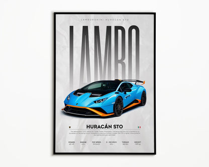 Lamborghini Huracán STO Cuadro