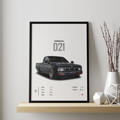 Nissan D21 Cuadro Specs