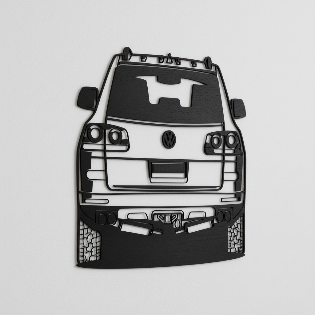 Retrato personalizado de auto decoración pared - Madera