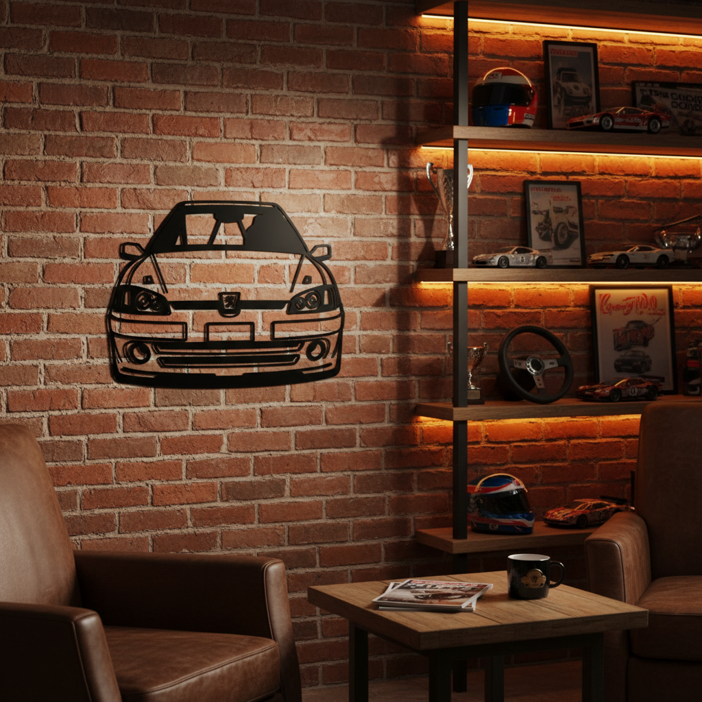 Retrato personalizado de auto decoración pared - Man Cave