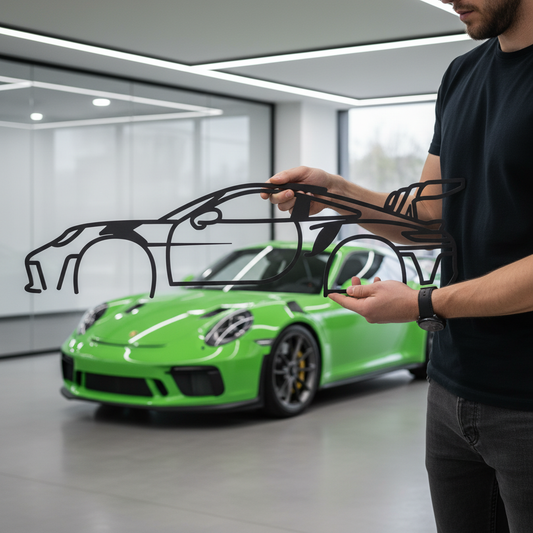Silueta decorativa Porsche 911 GT3 RS - Persona