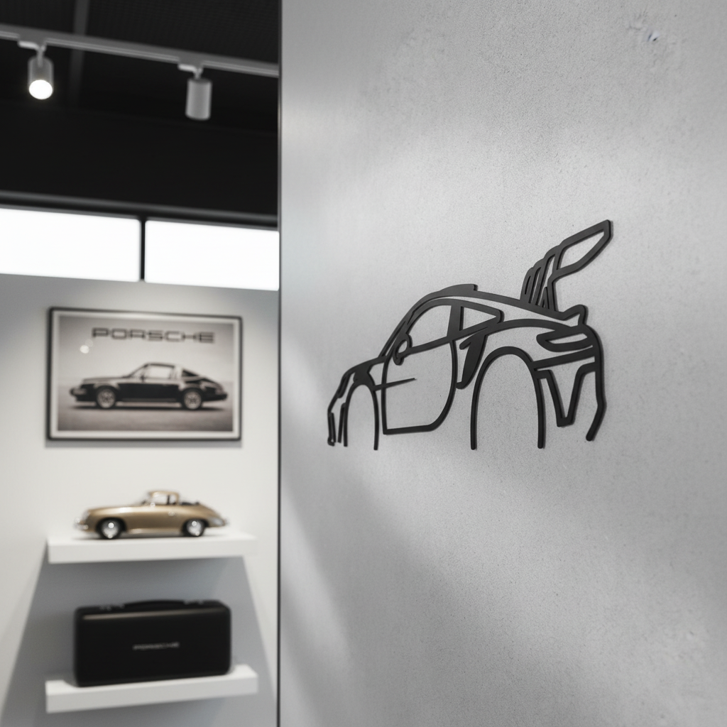 Silueta decorativa Porsche 911 GT3 RS - Showroom