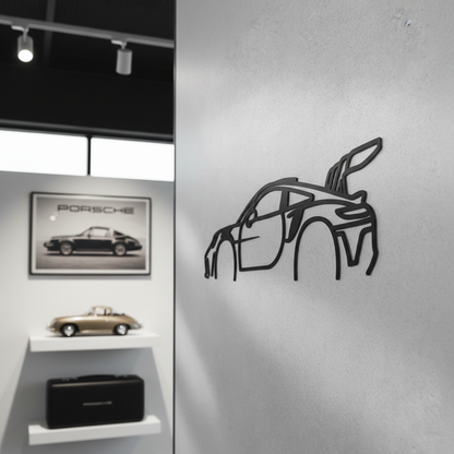 Silueta decorativa Porsche 911 GT3 RS - Showroom