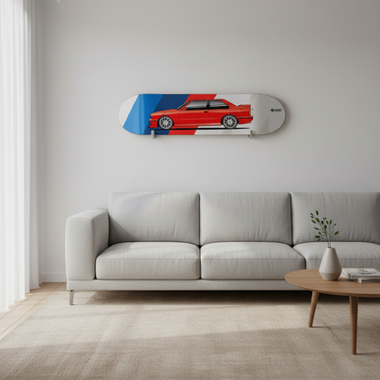 Tabla decorativa skateboard BMW E30 M3 - Habitacion