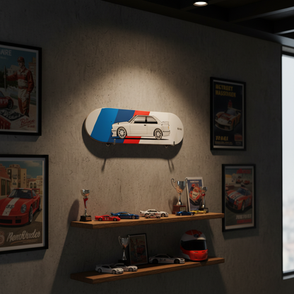 Tabla decorativa skateboard BMW E30 M3 - Man Cave