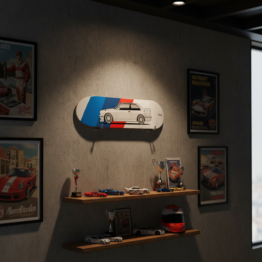 Tabla decorativa skateboard BMW E30 M3 - Man Cave