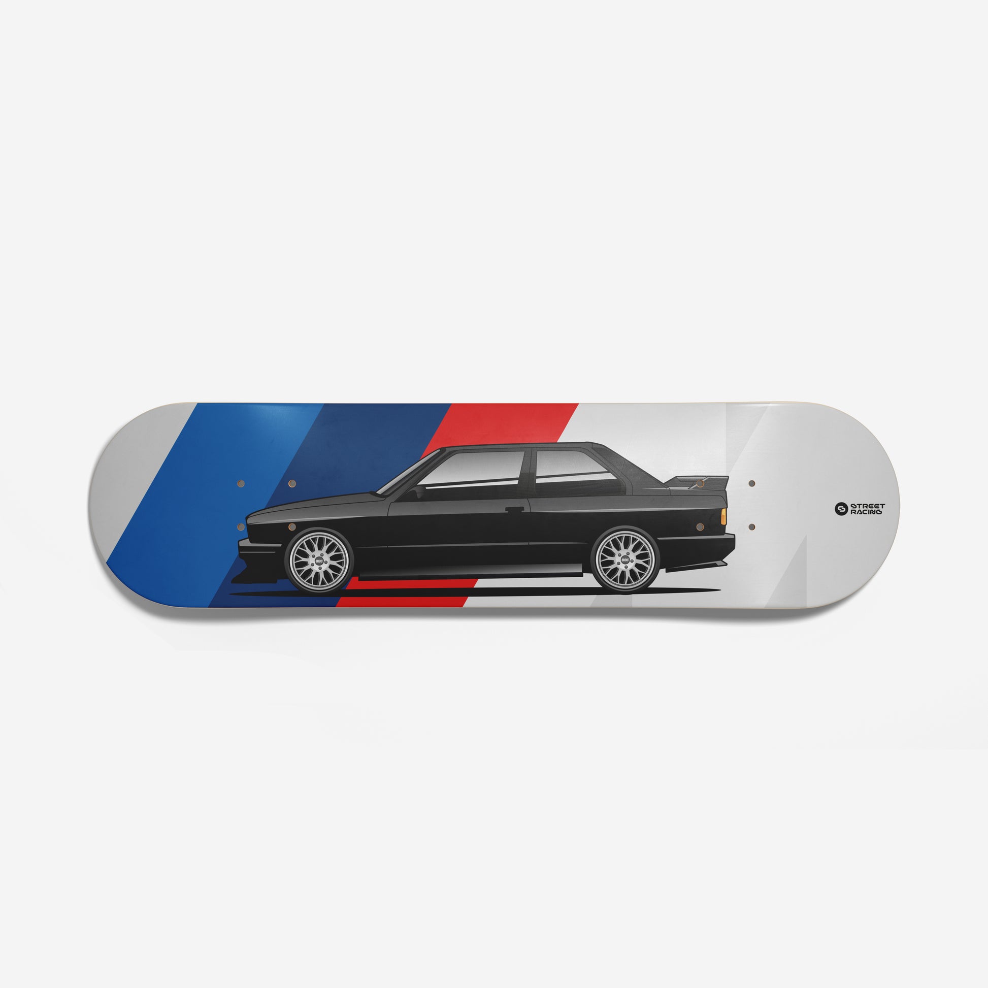 Tabla decorativa skateboard BMW E30 M3 - Negro