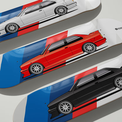 Tabla decorativa skateboard BMW E30 M3 - Variantes