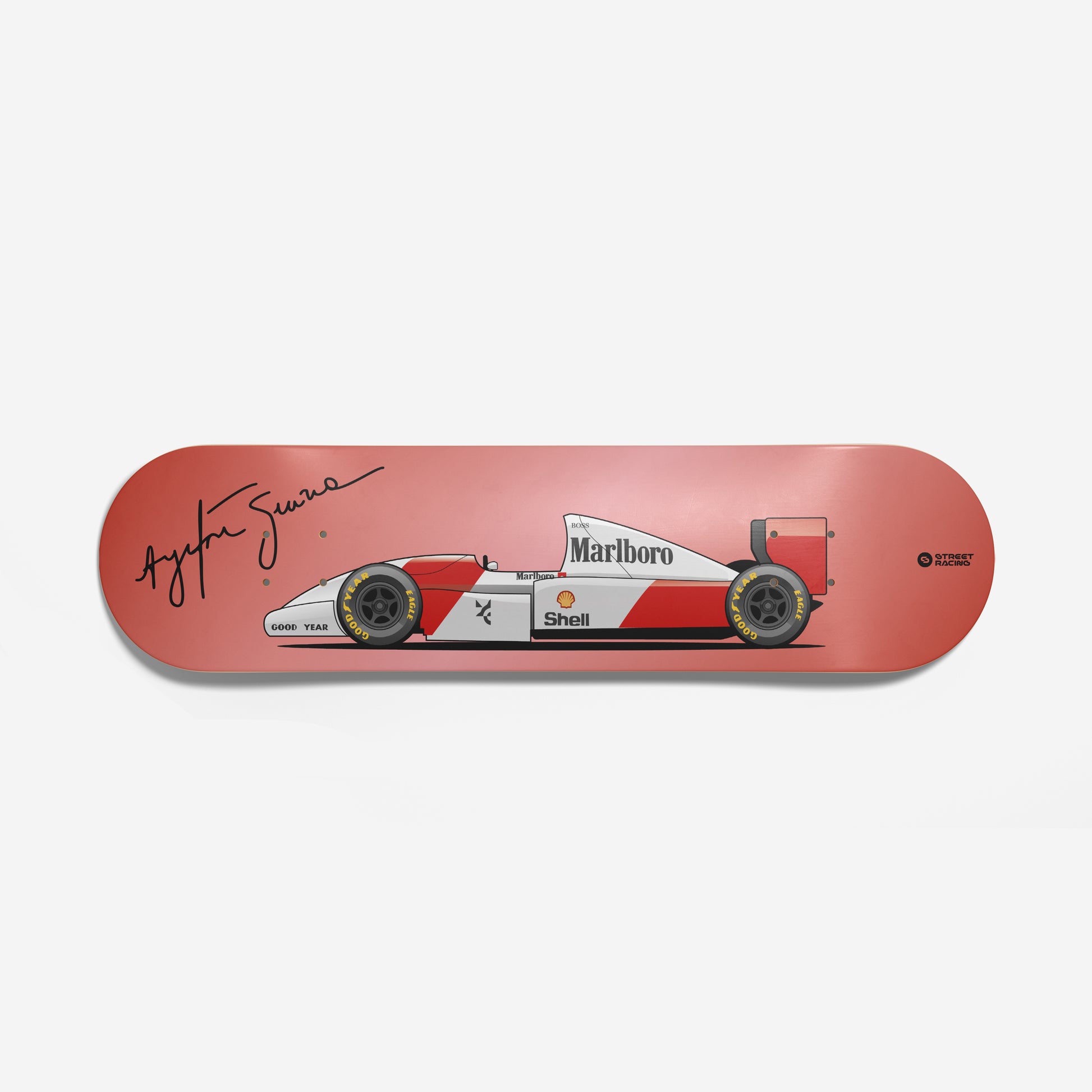 Tabla decorativa skateboard McLaren MP4-8 1993 2