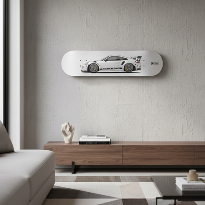 Tabla decorativa skateboard Porsche 911 GT3 RS 991 - Habitación