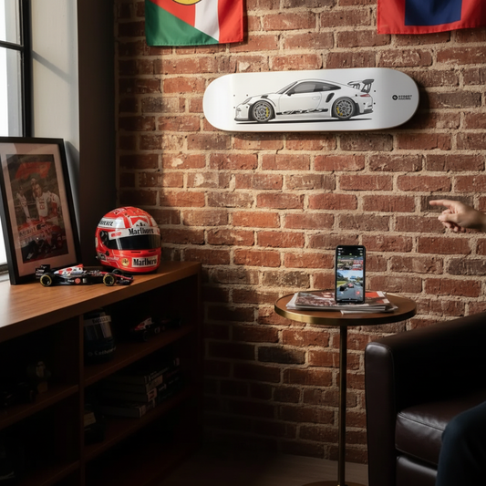 Tabla decorativa skateboard Porsche 911 GT3 RS 991 - Man Cave
