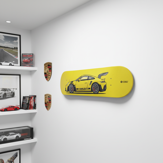 Tabla decorativa skateboard Porsche 911 GT3 RS 992 - Man Cave