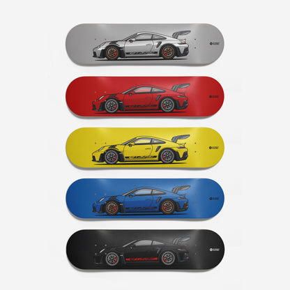Tabla decorativa skateboard Porsche 911 GT3 RS 992 - Variantes