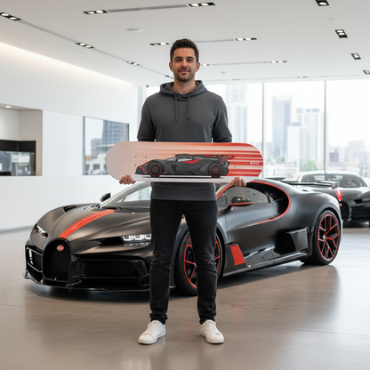 Bugatti Bolide Movimiento - Persona Rojo