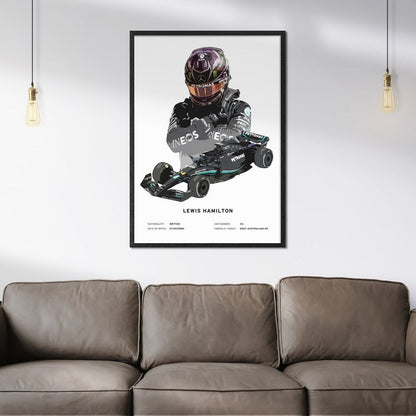 Set de Cuadros Lewis Hamilton y Mercedes