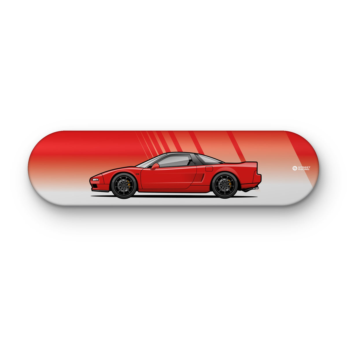Tabla decorativa skate Honda NSX NA1 Formula Red fondo Degradé sobre fondo blanco – StreetRacing