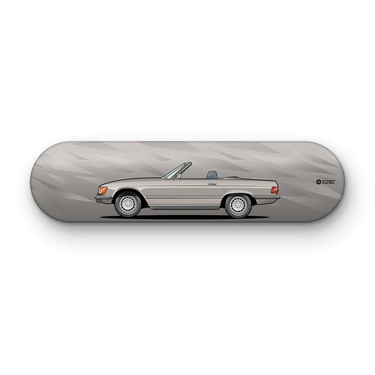 Tabla decorativa skate Mercedes-Benz 450 SL 1975 Champagne fondo Fragmentos sobre fondo blanco – StreetRacing